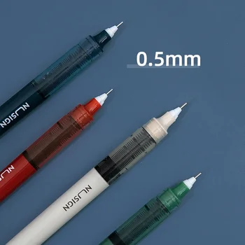 0.5 mm Siyah İmza Kalem Ekstra İnce Nokta Çabuk Kuruyan Mürekkep Haddeleme Tükenmez Kalemler Jel Kalem Kırtasiye Ofis Okul Malzemeleri