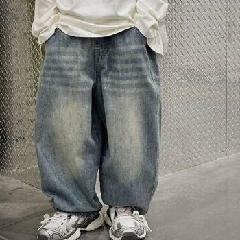 2024 Baharı için yeni Erkek Kot Pantolon havalı erkek yakışıklı tasarımcı günlük kot 1-8