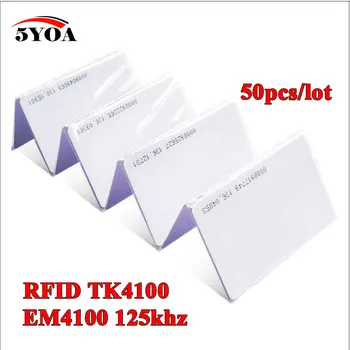 50 adet 5YOA EM4100 125khz KİMLİK Keyfob RFID Etiketi Etiketleri Erişim Kontrol Kartı Porta Chave Kart Anahtarlık Token Yüzük Yakınlık Çip