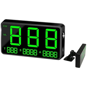 Araba HUD HEAD Up Display, dijital GPS Hızölçerler İle MPH / KMH Hız Uyarısı Yorgunluk Sürüş Alarmı 4.5 İnç LED Ekran