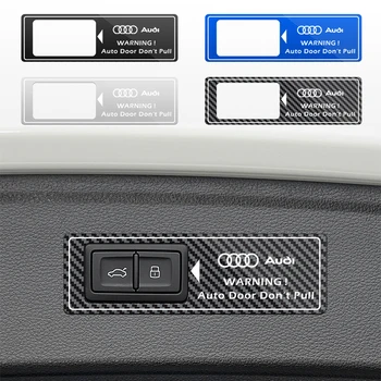 Audi için Q2 Q3 Q5 Q7 Q5L A6L Modifiye süslemek için elektrikli bagaj kapağı anahtarı Araba Hatırlatma sticker Dekoratif sticker