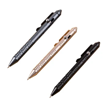 Açık Öz Kalem savunma kişisel Taktik Kalem Alüminyum Alaşım Tükenmez Kalem Çok fonksiyonlu Araçları