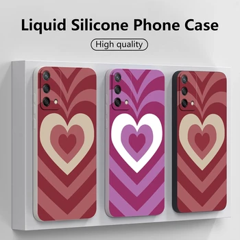 Aşk Kalp Desen Telefon Kılıfı için İphone 15 14 13 12 11 Pro Max X XR XSMAX 7 8 Artı SE TPU Sıvı Silikon Kare Yumuşak Kapak