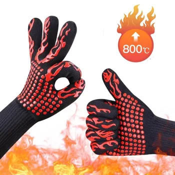 Barbekü eldivenleri yüksek sıcaklık dayanımı fırın Eldiveni 500 800 derece yanmaz barbekü ısı yalıtımı mikrodalga fırın eldivenleri Barbekü eldivenleri yüksek sıcaklık dayanımı fırın Eldiveni 500 800 derece yanmaz barbekü ısı yalıtımı mikrodalga fırın eldivenleri 4
