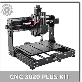 CNC 3020 Artı Lazer Oyma Makinesi 500W Mili Ahşap Yönlendirici Metal Akrilik Freze kesme makinası 20W 40W Lazer Gravür
