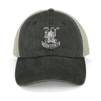 Destek Yerel Moonshiner Komik Moonshine kovboy şapkası Snapback Kap derby şapka Kaput güneşlikli kep Erkek Kap Kadın
