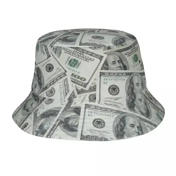 Dolar Para Kova Şapka Unisex Seyahat güneş şapkaları Rahat Packable Yürüyüş Balıkçı Şapka Bob Şapka