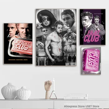 Dövüş Kulübü Film, Film Tv Oyun Seri Tuval Posterler ve Baskılar Tuval Boyama Ev Dekorasyon