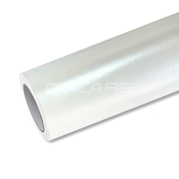 En yüksek kalite metalik saten beyaz vinil wrap saten metalik beyaz Wrap film ınci metal beyaz kalite Garantisi 5 m/10 m / 18 m