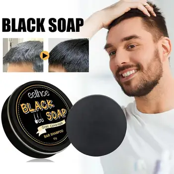 Erkek Siyah Saç Sabunu Saç Kararan Sabun Şampuan Bar Saç Onarım Org Hızlı Etkili Vücut Boyası Beyaz Doğal Gri Renk P3E8