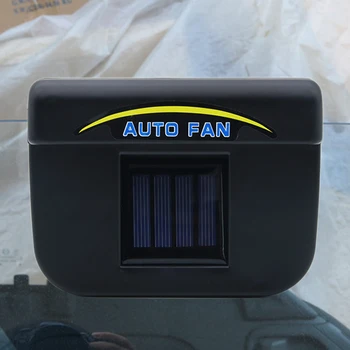 Güneş Enerjili Araba Hava Soğutucu 0.8 W havalandırma fanı Otomatik Otomatik Hava Firar egzoz fanı Kamyon Hava Sirkülatör Kamyon Araç için