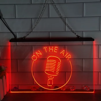 Havada Mikrofon LED Neon Burcu