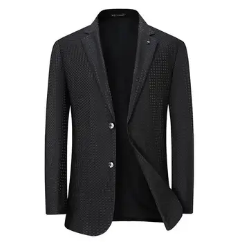 K-Genç elastik küçük takım elbise rahat erkekler tek batı ceket ceket resmi