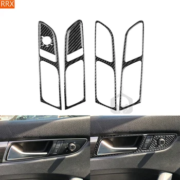 Kapı Kolu Paneli Çerçeve Seti Volkswagen Passat İçin NMS B7 2012-2019 Karbon Fiber Çıkartmalar Araba İç Dekoratif Aksesuarları