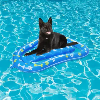 Köpek Yüzen Havuz / Yeniden Kullanılabilir Köpek Havuzu Şamandıra Şişme Sal / Şamandıra Yüzme Havuzu Yüzen Satır Yatak