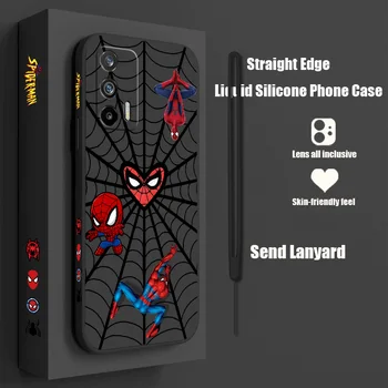 Marvel Örümcek Adam Anime telefon kılıfı İçin OPPO Reno 9 8 7 SE 6 5 3 2 Z Pro Artı Lite Snapdragon Sıvı Sol Halat TPU Kapak