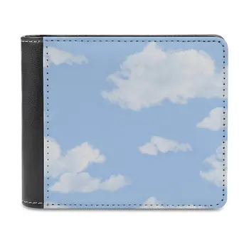 Mavi Gökyüzü Iı erkek Cüzdan deri cüzdan Lüks Cüzdan Kart Cüzdan Erkek Kadın Bulutlar Bulut Gökyüzü Mavi Beyaz Sinek Hava Tumblr Mutlu