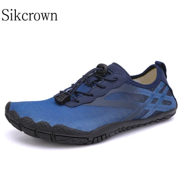 Mavi Su Ayakkabı Erkekler için Yalınayak Ayakkabı Bayanlar Çabuk kuruyan plaj ayakkabısı Unisex Sneakers Açık Balıkçılık su ayakkabısı Spor