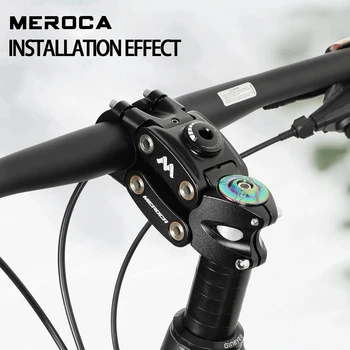 MEROCA Bisiklet Süspansiyon Kök 28.6 mm Alüminyum Yüksek Mukavemetli Sönümleme Gidon Kök MTB FR XC Süspansiyon Damperi Kök
