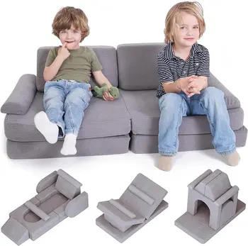 Nihai modüler çocuk oyun kanepesi-Saatlerce eğlenceli oyun süresi veya sadece rahat uzanmanız için mükemmel yürümeye başlayan kanepe