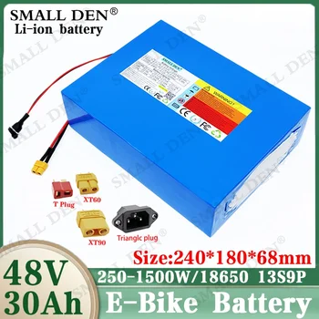 Orijinal 48V 30AH Ebike Pil 48V 1500W için 48v 54.6 v elektrikli bisiklet pil için bisiklet Güçlü elektrikli bisiklet pil XT60