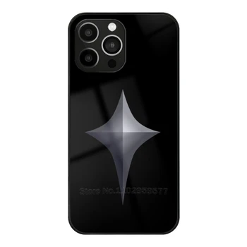 Paimon Saç Tokası Siyah Bg Temperli Cam Kabuk İphone 13 14 12 11 Pro Max Mini 8 7 6S X Xr Xs 5S Artı telefon kılıfı Paimon