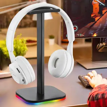 RGB Oyun Kulaklık Standı Parlaklık Ayarlanabilir Bilgisayar baş üstü kulaklık seti Masa Ekran Tutucu Destek Askı