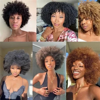 Sentetik Kısa Kıvırcık kahküllü peruk Afro Kinky Kıvırcık Peruk Afrika Kadınlar İçin Tutkalsız Ombre Kahverengi Sarışın Sentetik Peruk Sentetik Kısa Kıvırcık kahküllü peruk Afro Kinky Kıvırcık Peruk Afrika Kadınlar İçin Tutkalsız Ombre Kahverengi Sarışın Sentetik Peruk 4