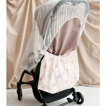 Sevimli Karikatür Baskılı Arabası saklama çantası Büyük Kapasiteli Bebek Dışarı saklama çantası Rahat Anne Çantası