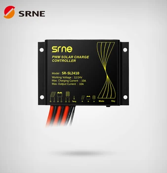SRNE SR-SL2410 12V / 24V 10A PWM LED güneş şarj kontrol cihazı IP68 su geçirmez güneş enerjisi şarj cihazı Denetleyicisi için sokak lambaları izleme cihazları