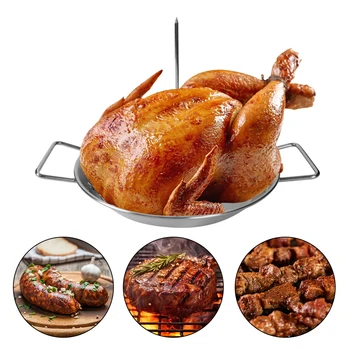 Tavuk Kavurma Raf Çıkarılabilir Sivri Paslanmaz Çelik Dikey Şiş Izgara Raf Fırın Kebap BARBEKÜ Yemekleri