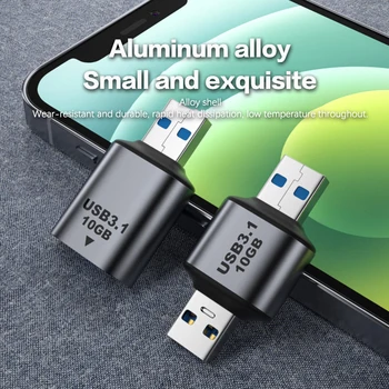 USB Tip C Adaptörü USB C 3.1 OTG 10Gbps Hızlı Veri Transferi Tip-C 3A Şarj Dönüştürücü Macbook Pro Tablet İçin / Samsung / Xiaomi
