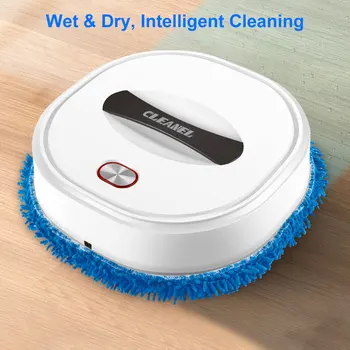 USB Şarj Edilebilir kuru ıslak tam otomatik paspas makinesi ince Mop Robot temizleyici Akıllı Mop Robot Pet saç Zemin