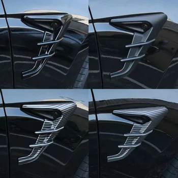 Uygulanan 2017-2023 Tesla modeli 3 araba sticker yan kamera koruyucu kapak, yan kanat trim kalkan karbon fiber oto aksesuarları