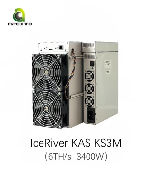 Yeni IceRiver Madenci KS3M 6TH / S 3400 W/h KAS Sikke Te Madencilik Makine Cryptocurrency Kaspa