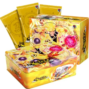 Yeni Naruto Kart Çocuklar için + Altın Kart Elmas Kutusu Anime Nadir Flaş Deluxe Koleksiyonu Baskı Kartları Kurulu Oyunu Oyuncaklar Çocuk Hediyeler