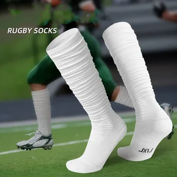 Yetişkinler rugby çorapları Kalınlaşmak Pamuk Uzun Yastıklama Spor Koşu futbolcu çorapları Nefes Ter emici koruyucu çoraplar