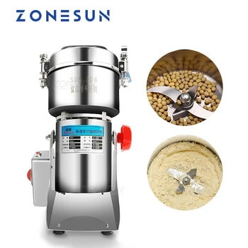 ZONESUN 800G Elektrikli Kahve Değirmeni Makinesi Tahıl Baharat Değirmeni İlaç Buğday Unu Karıştırıcı Kuru Gıda Değirmeni