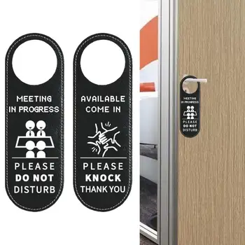 Çift Taraflı Kapı İşareti Asılı Hatırlatma İşaretleri Toplantı İlerleme Lütfen Rahatsız Etmeyin Kapı Askısı Otel Ofis Toplantısı için