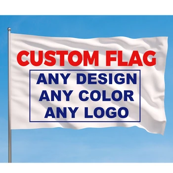 Özel Bayrak 130g Örme Polyester Yüksek Kaliteli Kumaş Dış Mekan Kullanımı Tek Taraflı Dijital Baskı Afişleri